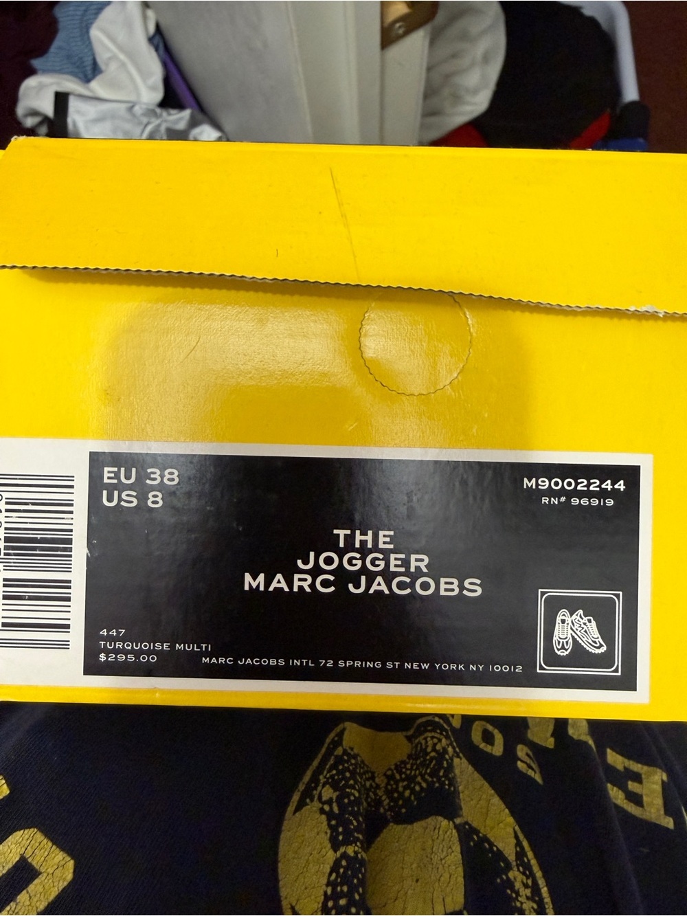 Marc Jacobs Women’s “The Jogger” Sneakers Turquoise Multi - Picture 4 of 4